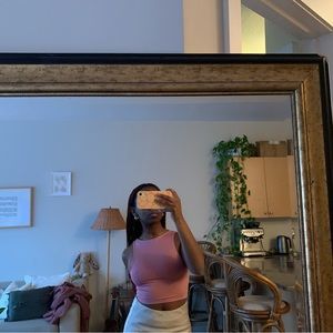 Pink Halter Tank Top